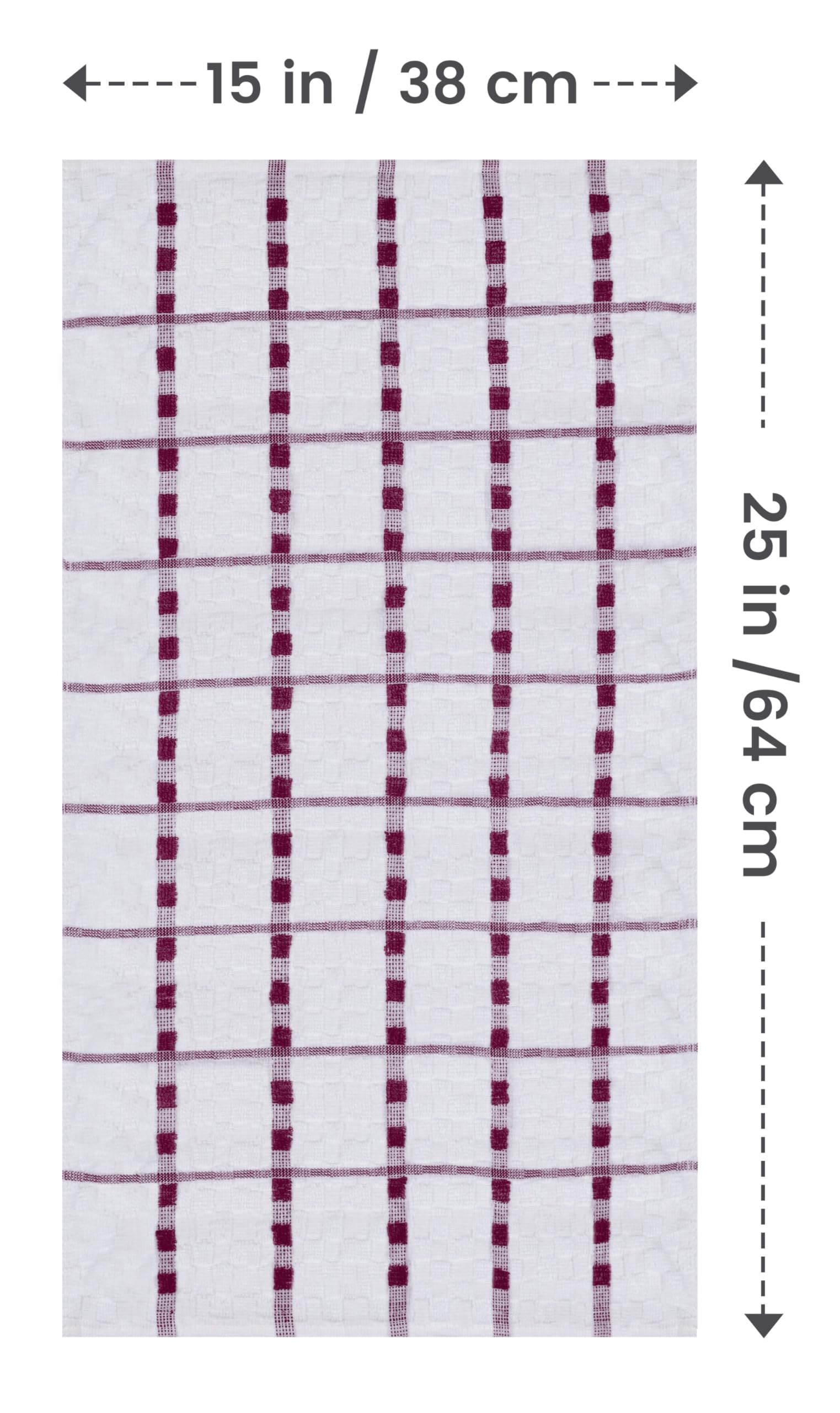 Utopia Towels burgundy towels folded, showing soft, absorbent ring-spun cotton.
