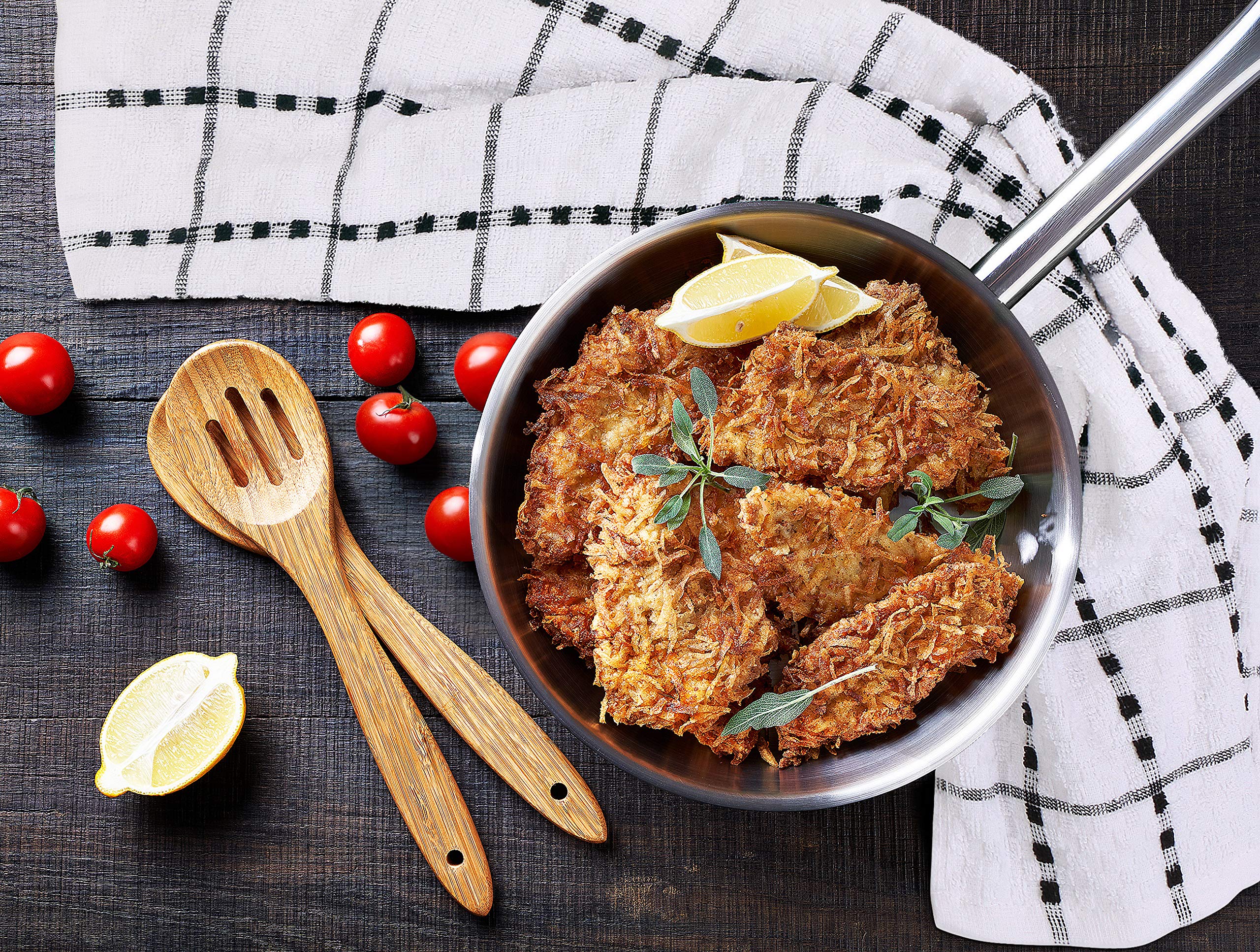 Utopia Towels dobby weave adds durability while drying spills