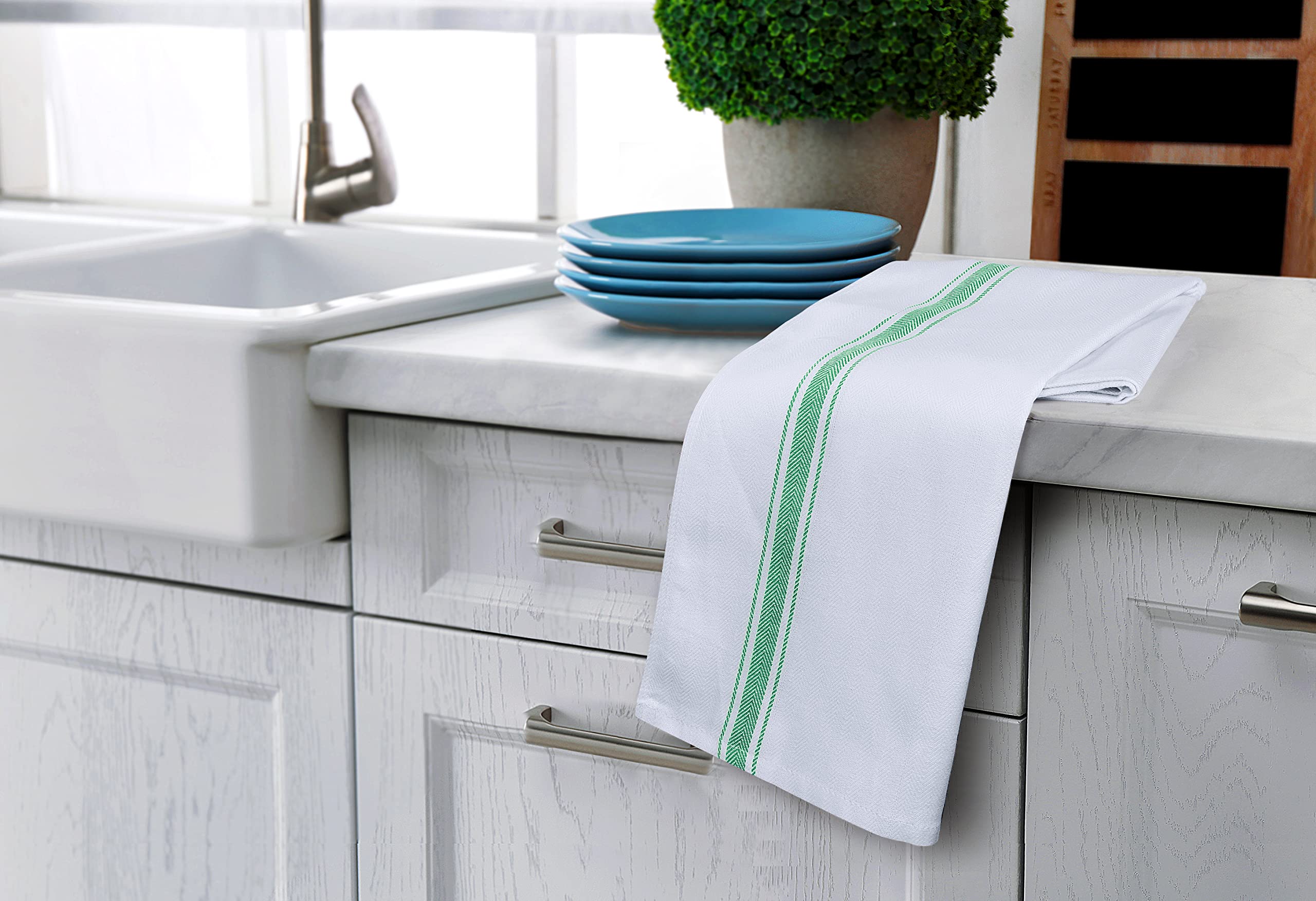 Utopia Towels ring spun cotton dish towels, sturdy and soft for repeated washings