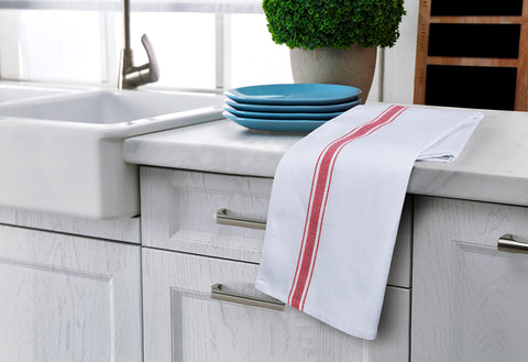 Utopia Towels side stripe design adds elegance and organization