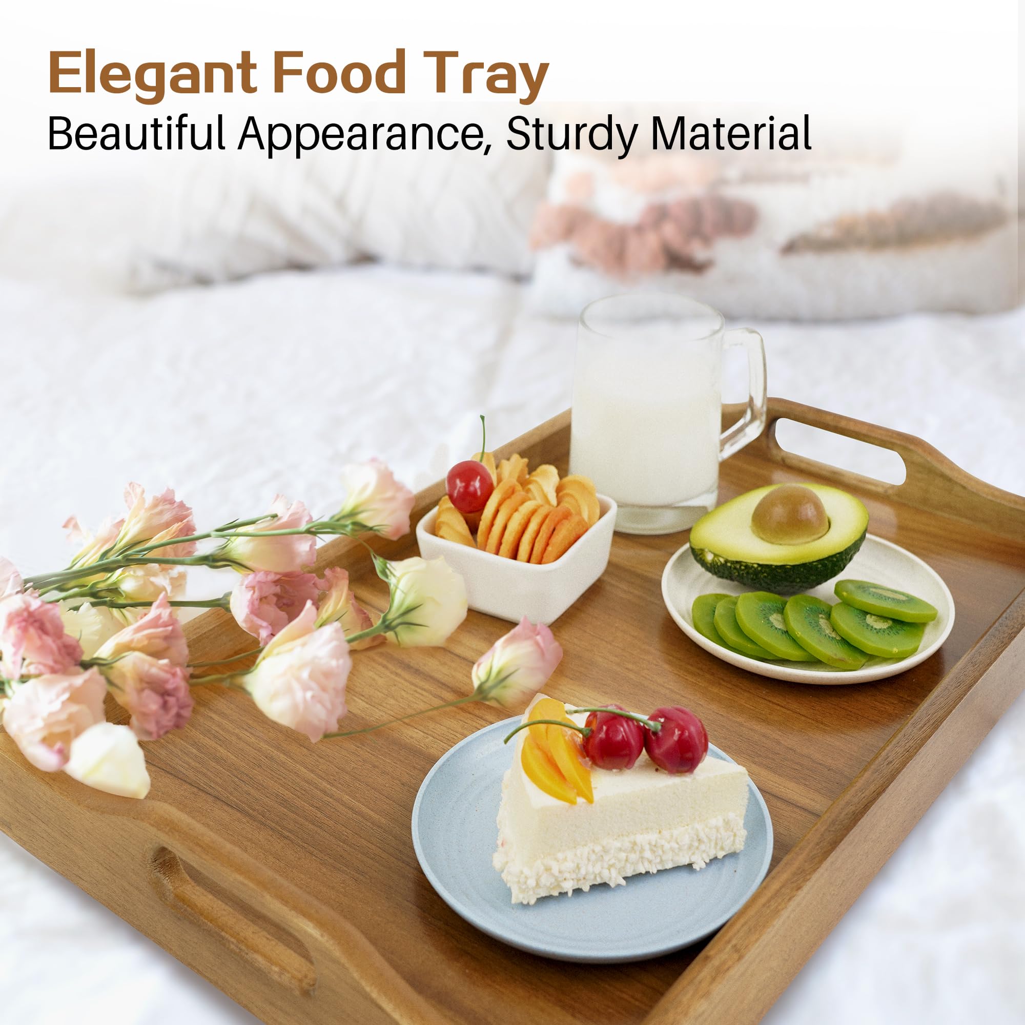 Utoplike Acacia Bed Tray ideal for gifts and home accents.