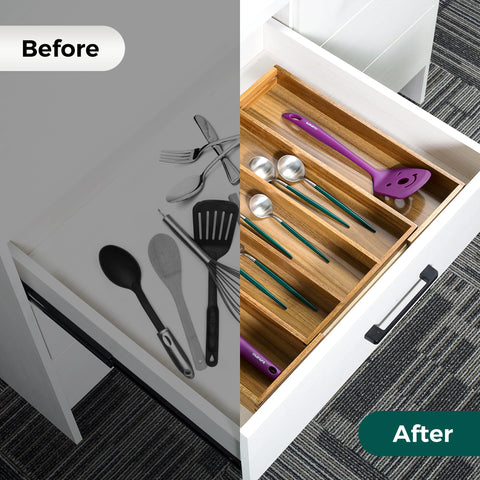 Utoplike Acacia organizer easy-clean surface resists spills and stains