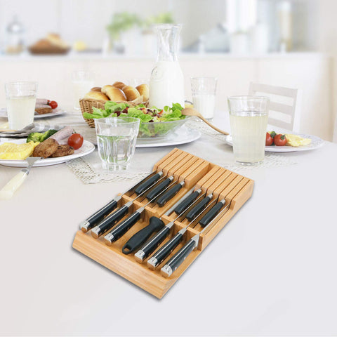 Utoplike bamboo block made from moso bamboo for durability.
