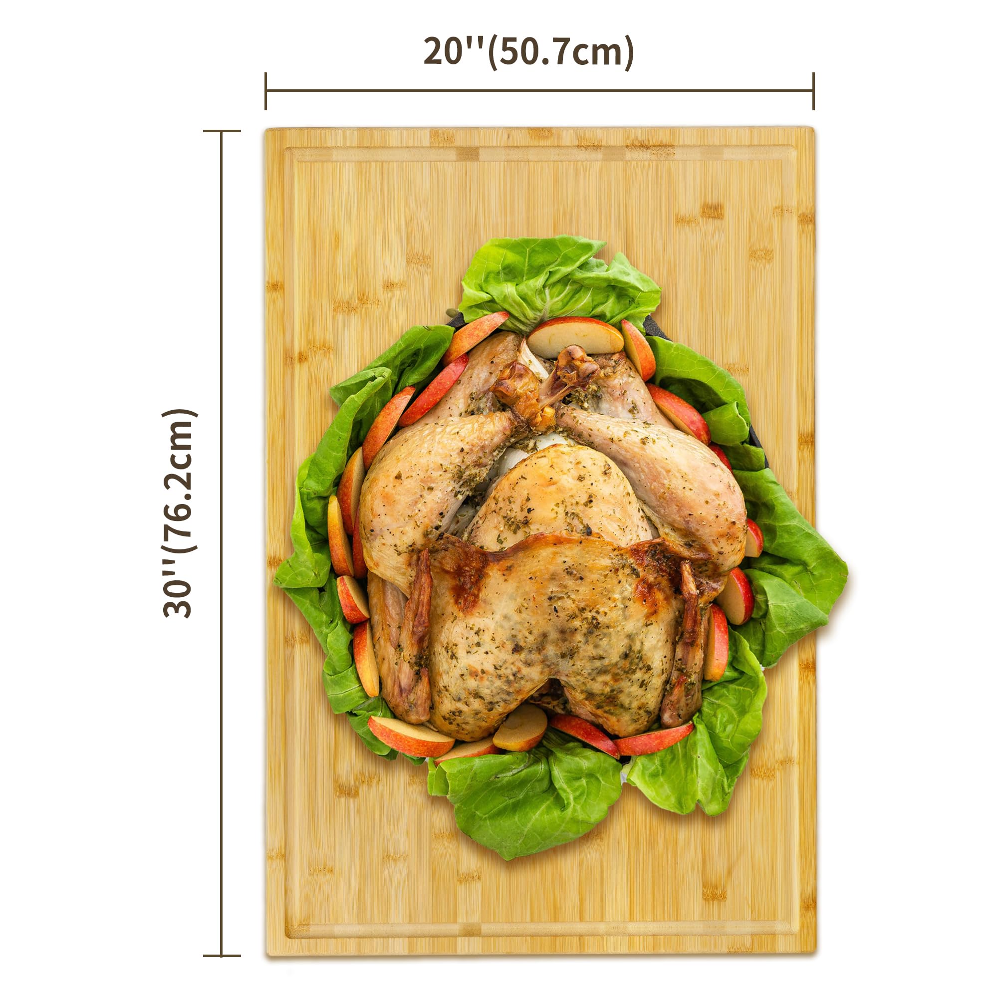Utoplike 1-inch thick board offers stable chopping surface