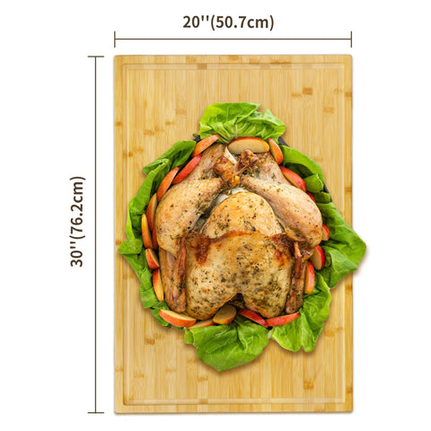 Utoplike 1-inch thick board offers stable chopping surface