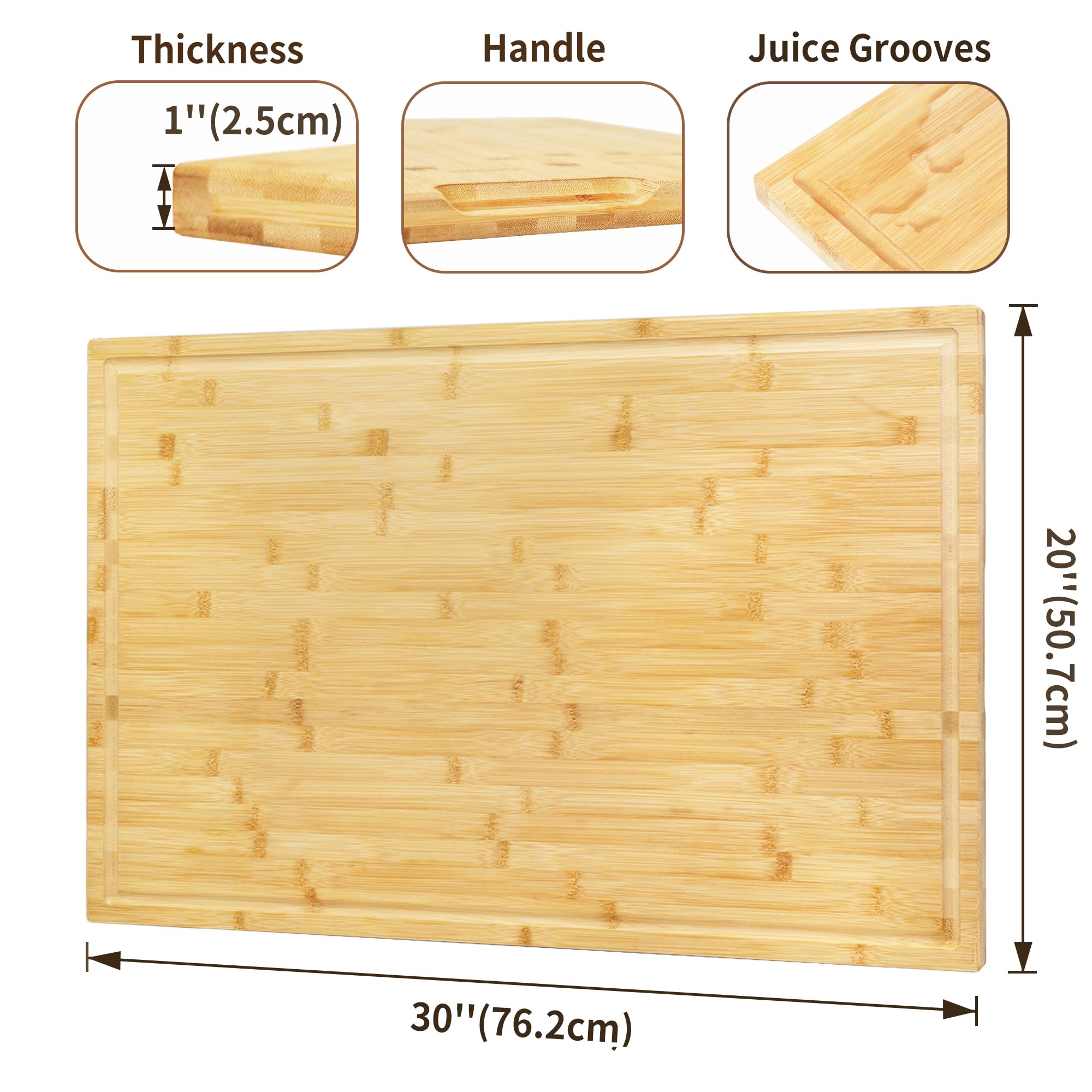 Utoplike bamboo surface resists knife marks while protecting blades