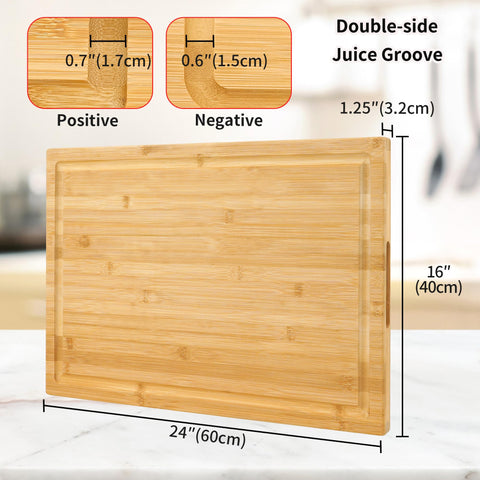 Utoplike cutting board crisscross design helps minimize cracking over time.