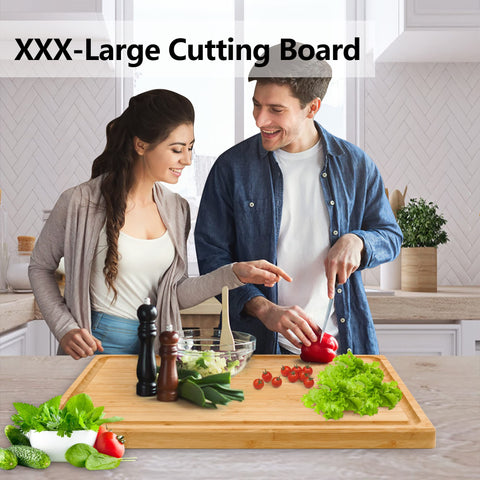 Utoplike bamboo board easy to clean and maintain with oil as needed.