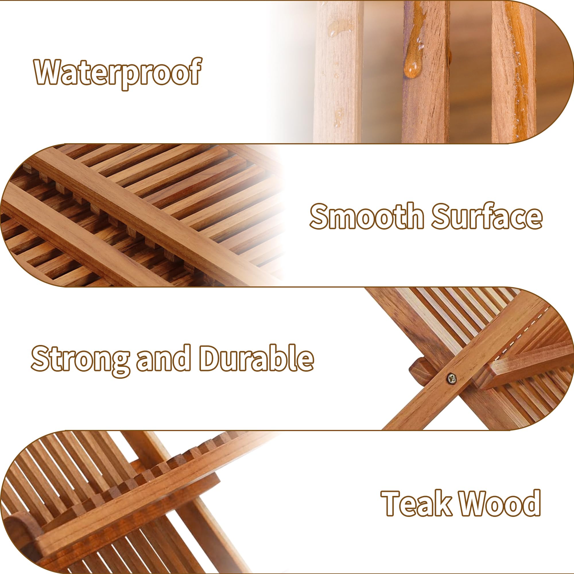 Utoplike teak dish rack requires no installation, ready to use.