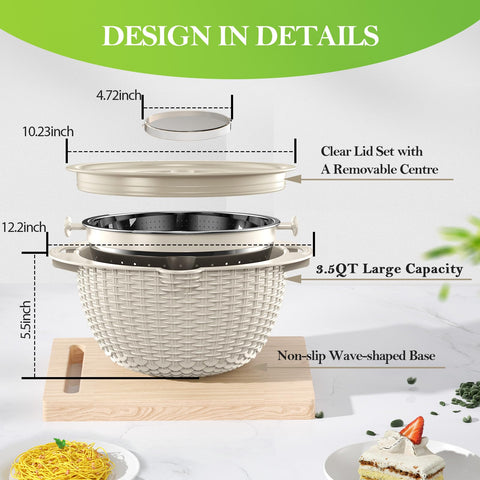 UTTKOJ ergonomic handle and non slip base improve handling