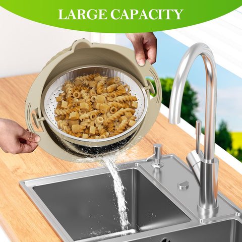 UTTKOJ top rack dishwasher safe colander for easy cleaning