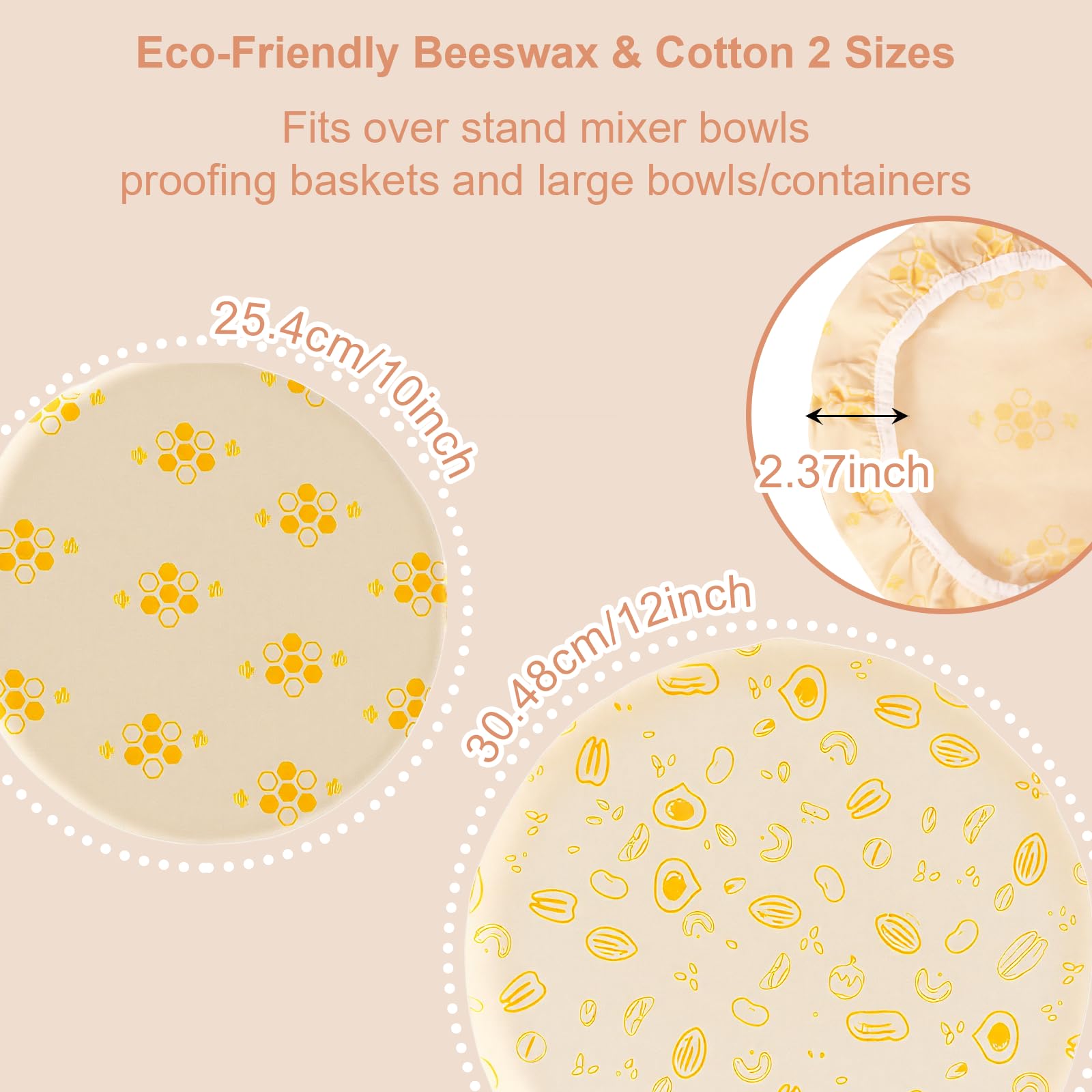 UWANJA breathable cotton and beeswax fabric close-up shows gentle airflow for proofing.