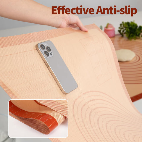 UWILLION countertop protector silicone mat guards surfaces during food prep.