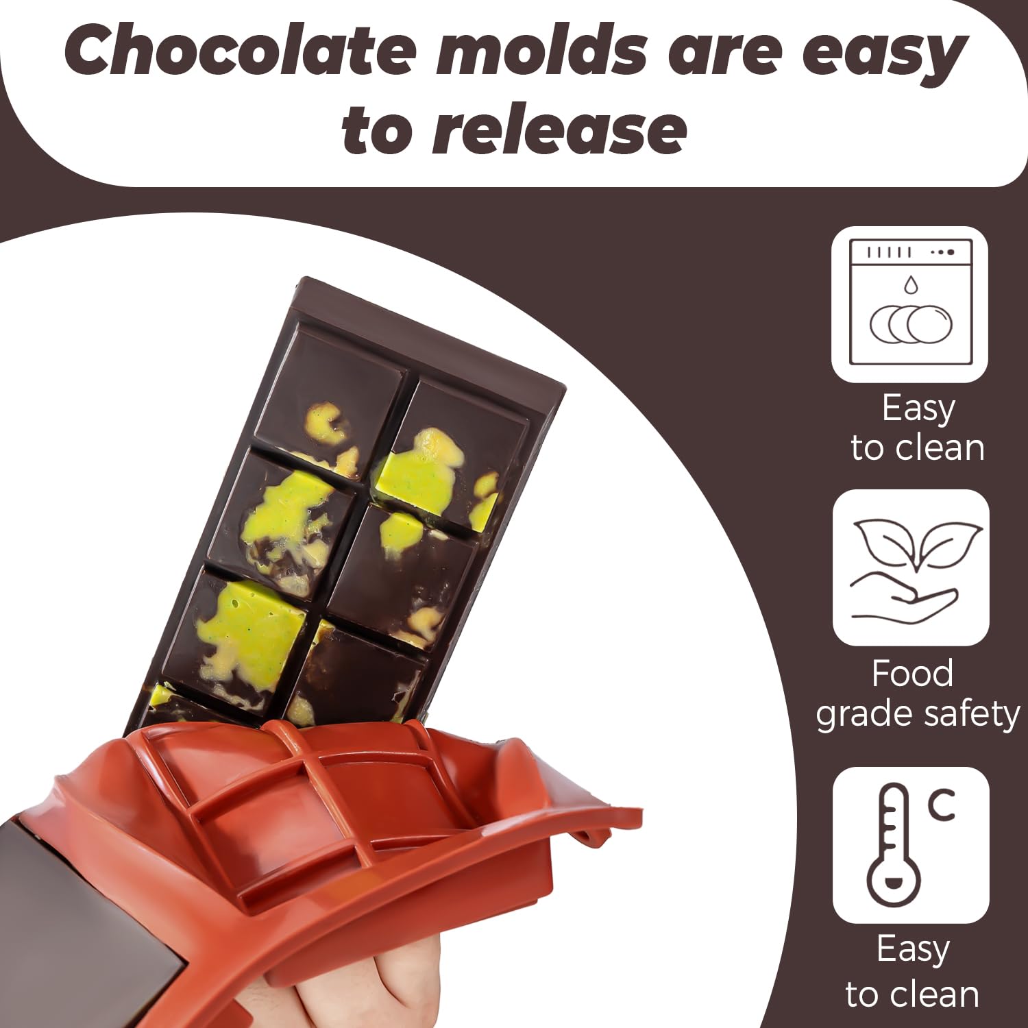 UWILLION mold versatile for nut pastes caramel ganache and more