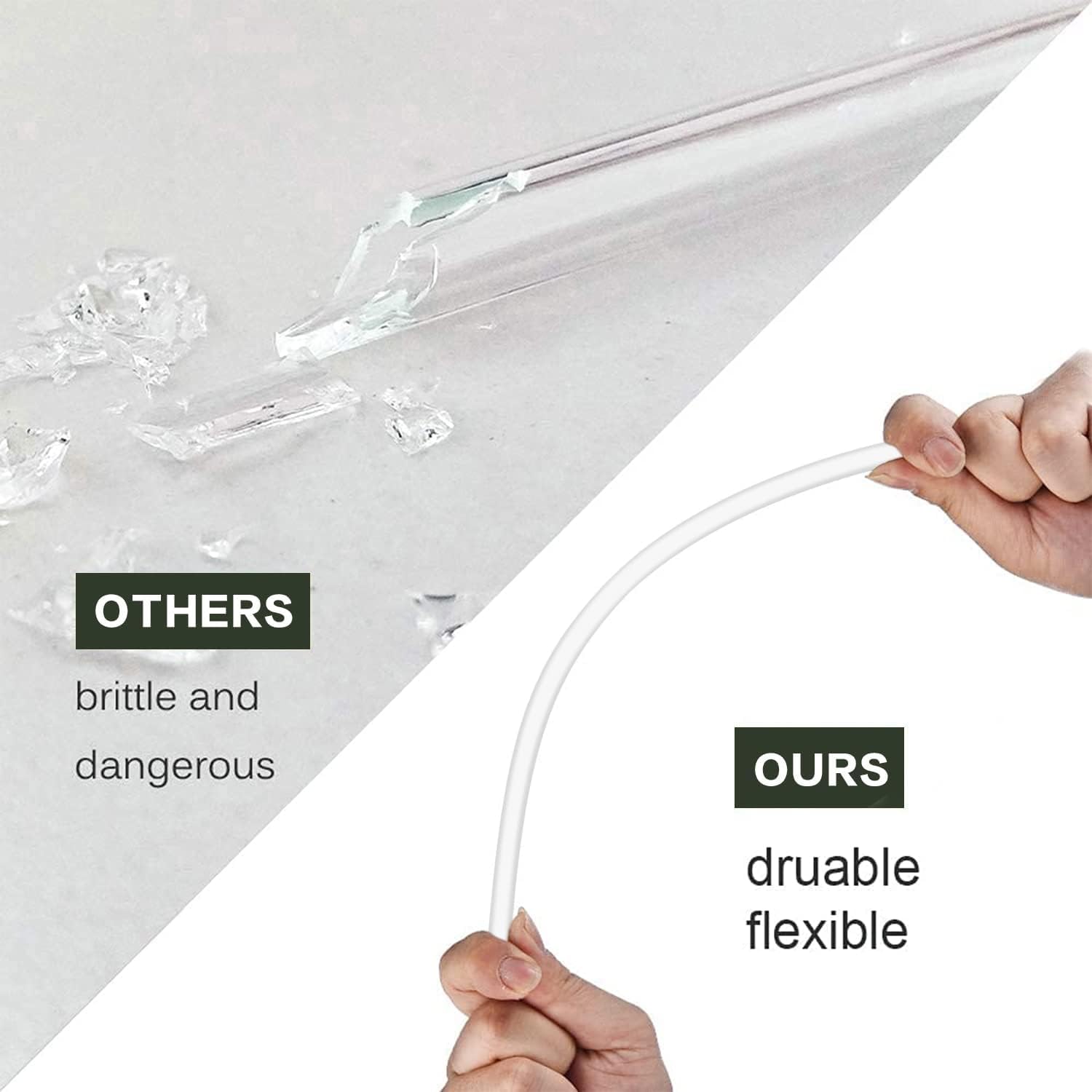 UWSTE clear lid maintains sleek look while sealing securely.