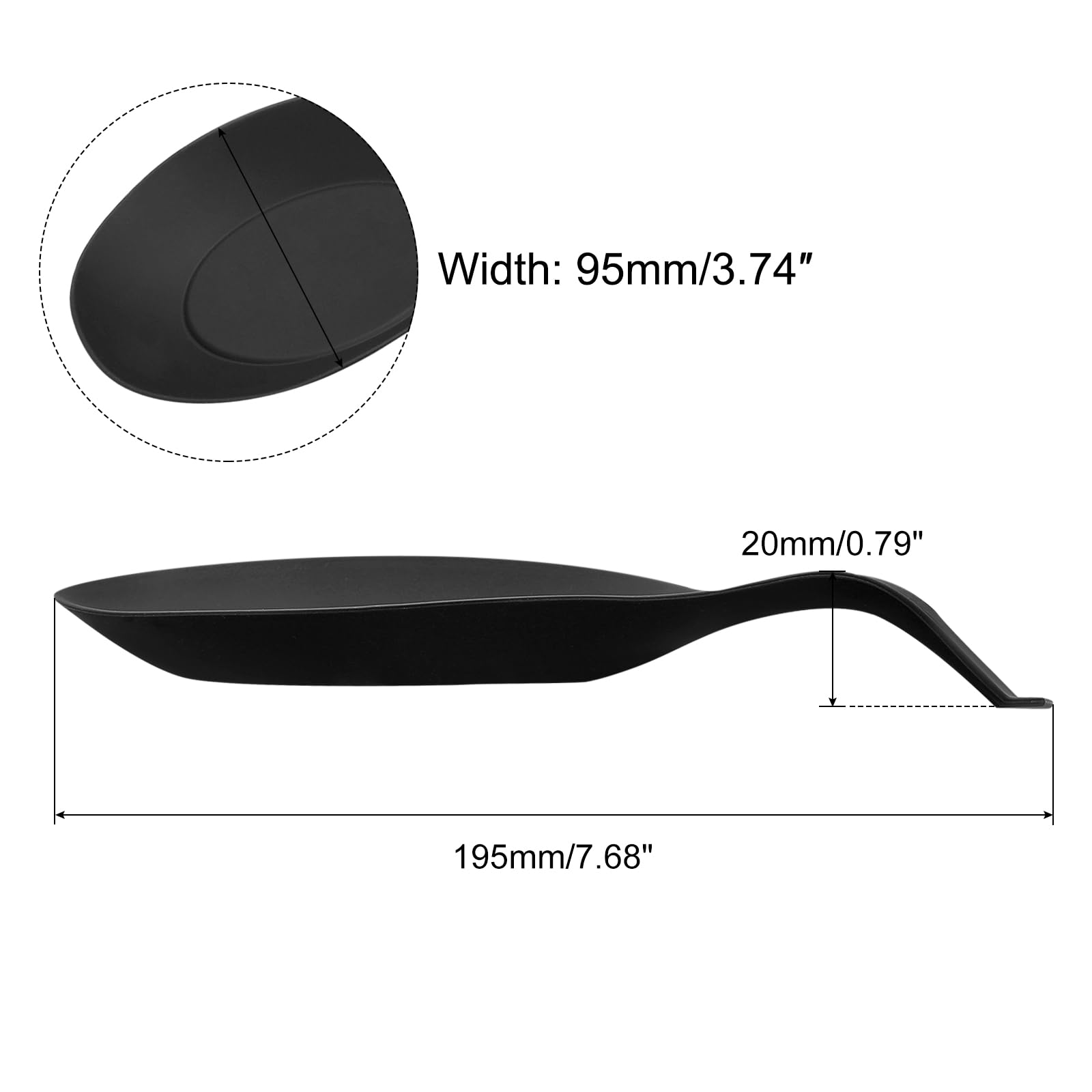 uxcell silicone spoon rest hanging hole for convenient storage and drying