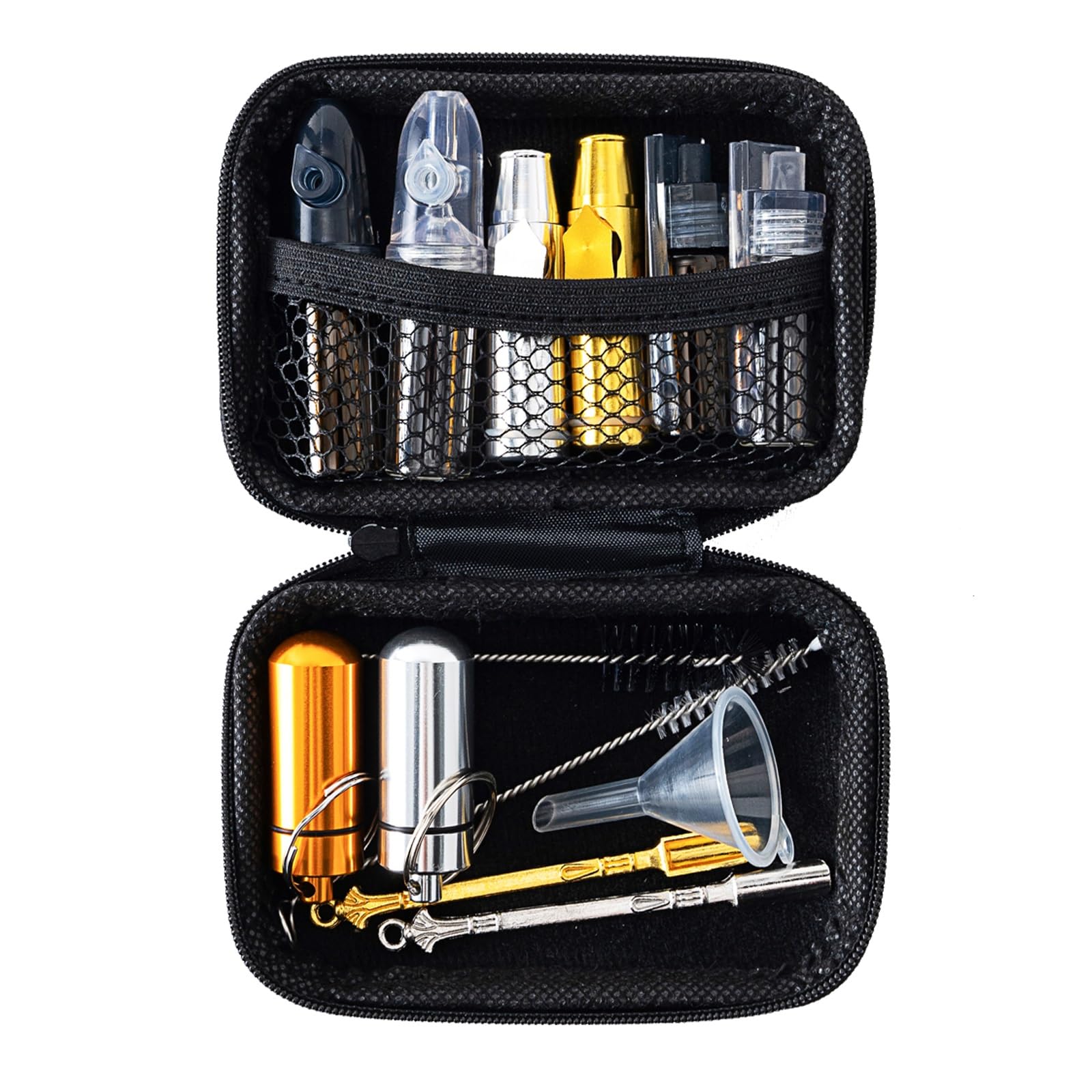 UXHLP portable spice dispenser with metal bottles for durable outdoor seasoning.