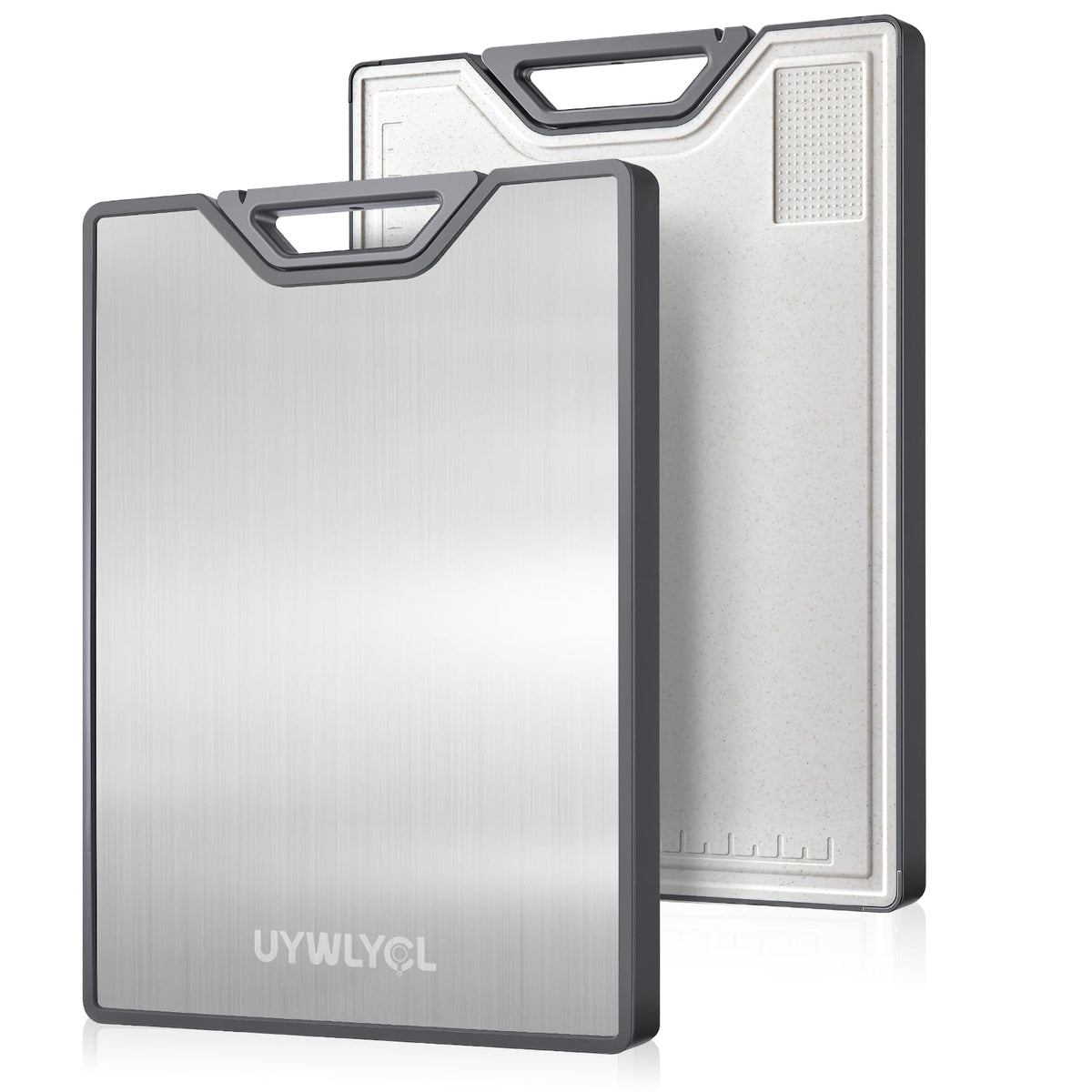 UYWLYCL dual-surface cutting board for meat prep and produce versatility.