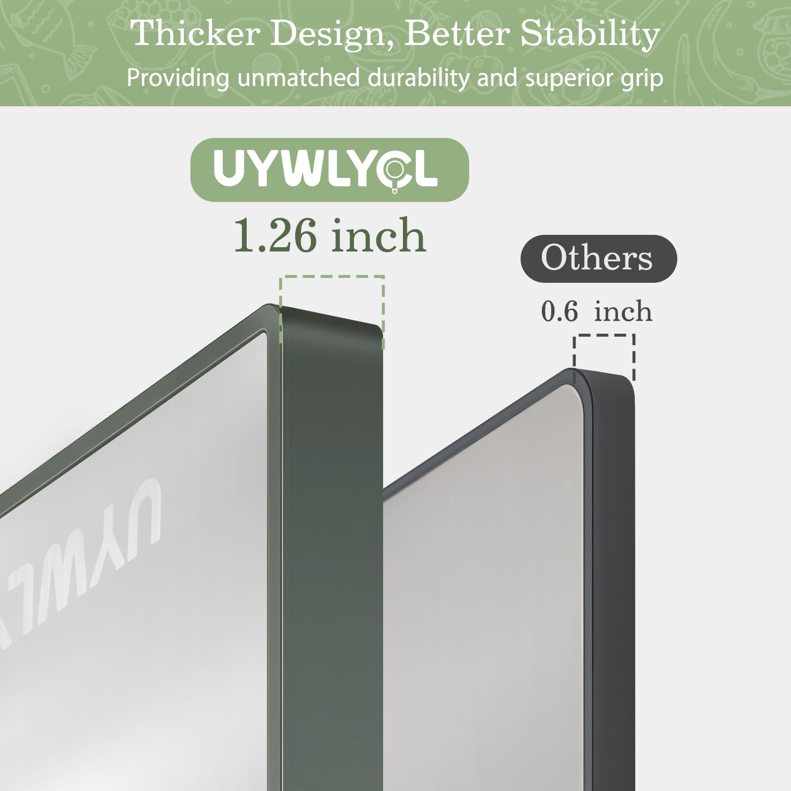 UYWLYCL titanium-surface with knife grooves reduces deep cuts