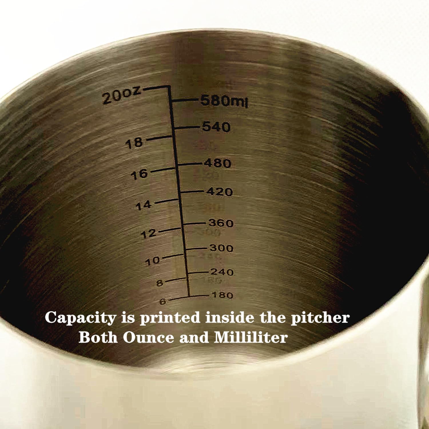 UZER 20-ounce barista pitcher ready for home or cafe quality batches.