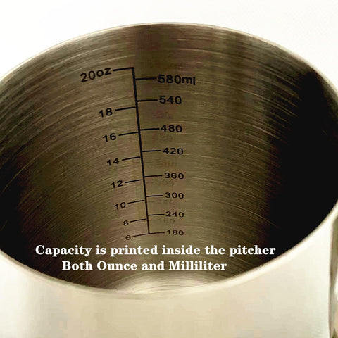 UZER 20-ounce barista pitcher ready for home or cafe quality batches.