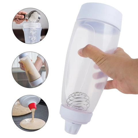 Soft silicone tip provides precise batter control during decorating.