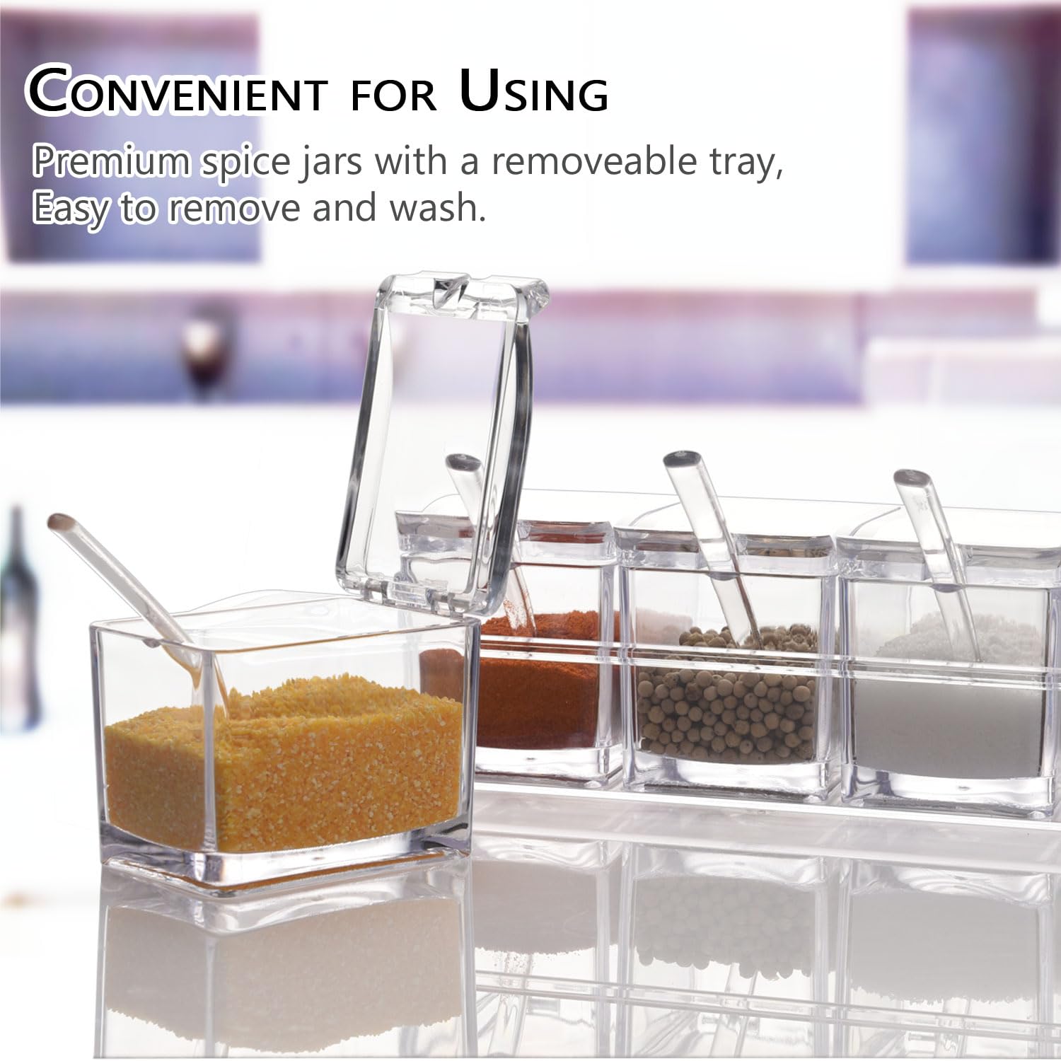 V-RESOURCING anti-skid base design prevents sliding on countertops.