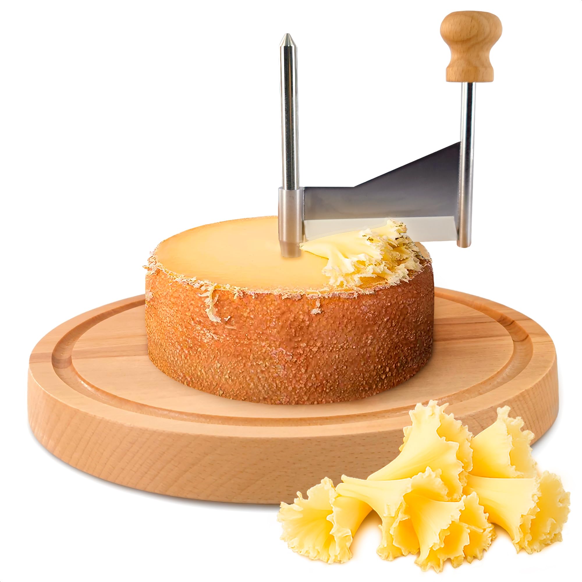 V TOWER cheese curler wheel with stainless steel blade for precise rosette curls