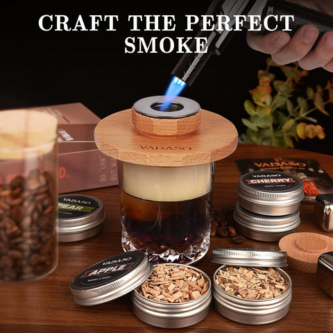 Vabaso oak wood chips enhancing drink aroma