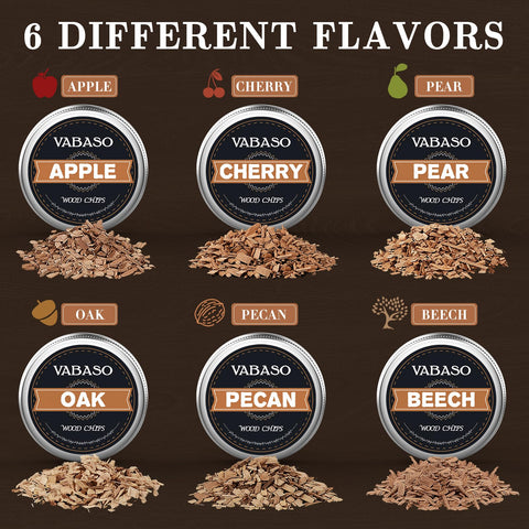Vabaso walnut wood chips add deep nutty smoke