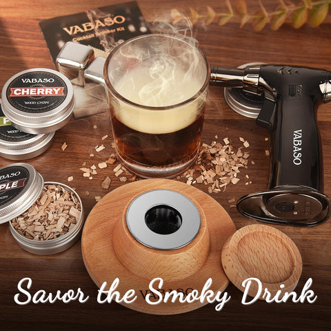 Vabaso cocktail smoker in action adds depth to drinks