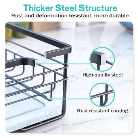 VABNEER countertop drying rack saves space while offering ample drying room.
