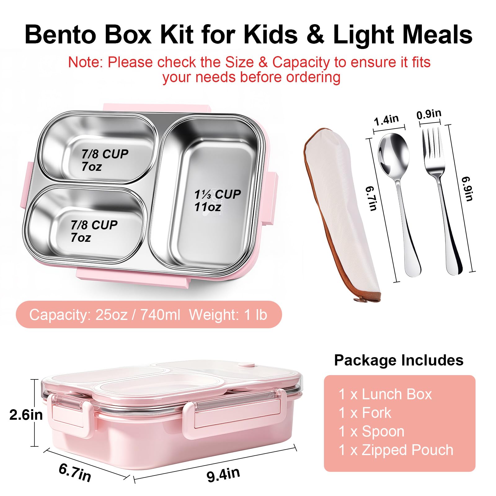 VACAID leakproof seals prevent spills during on-the-go lunches.