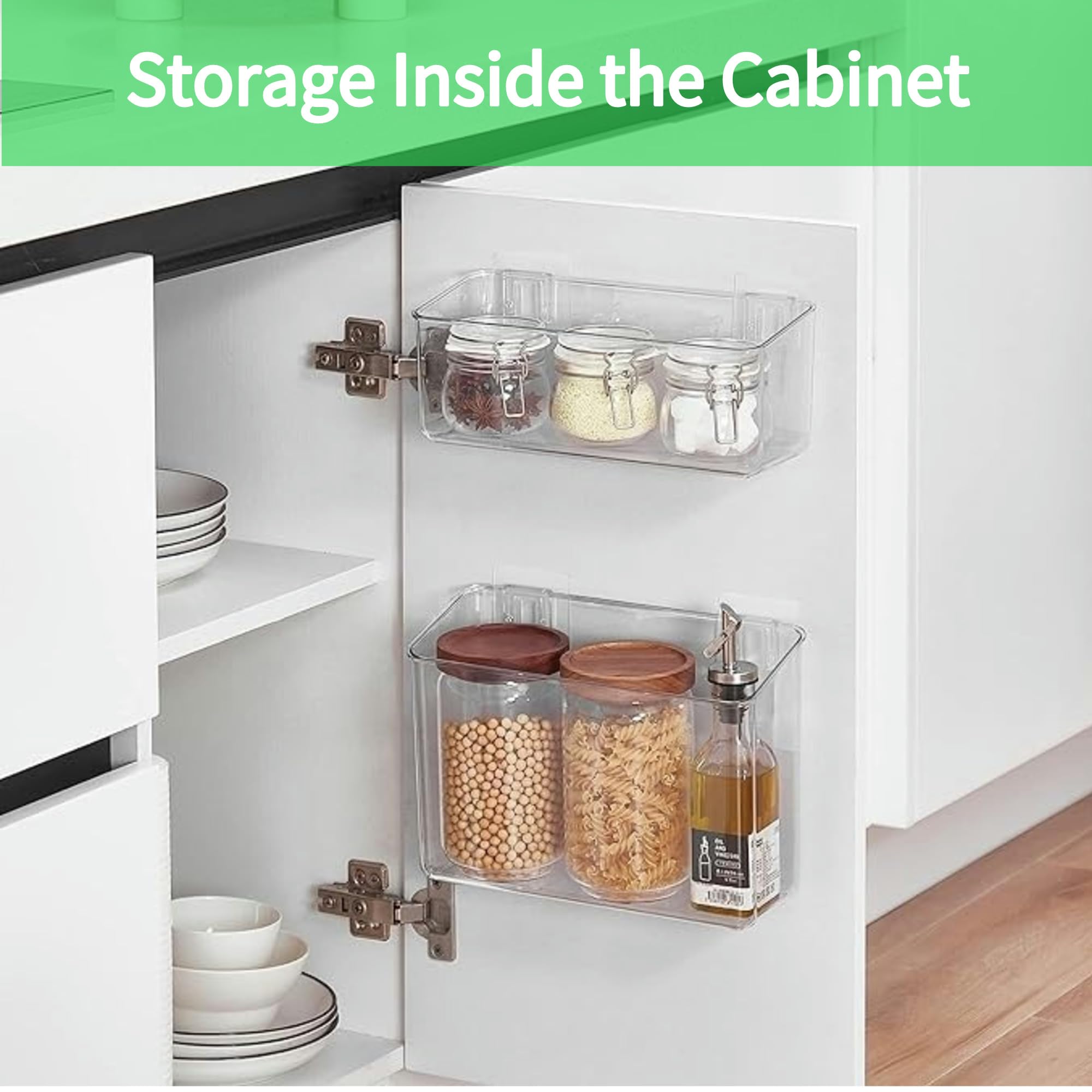 Vacane clear BPA-free plastic bin emphasizes transparency and easy contents check
