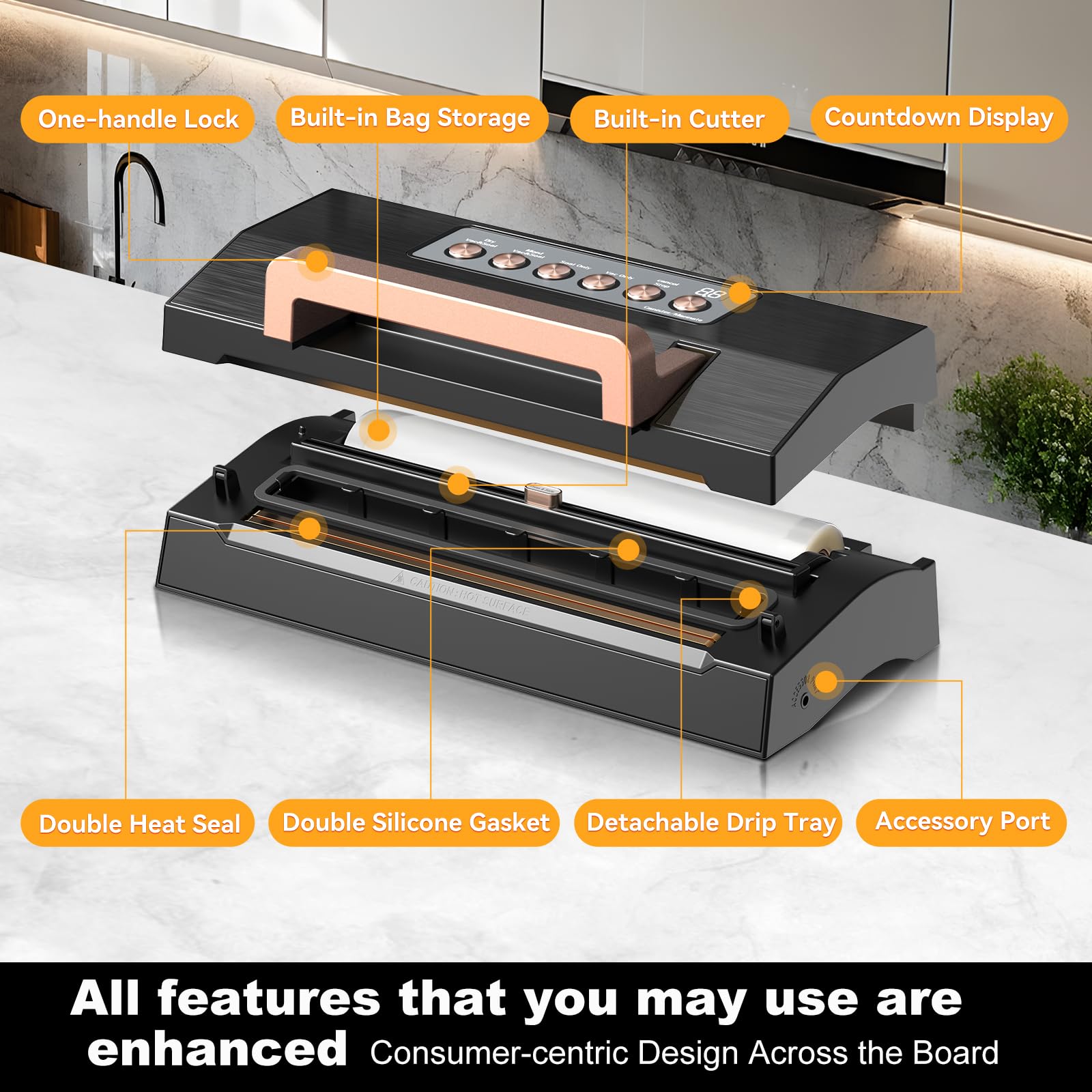 VACAPEX includes 2 bag rolls and hose for immediate use.