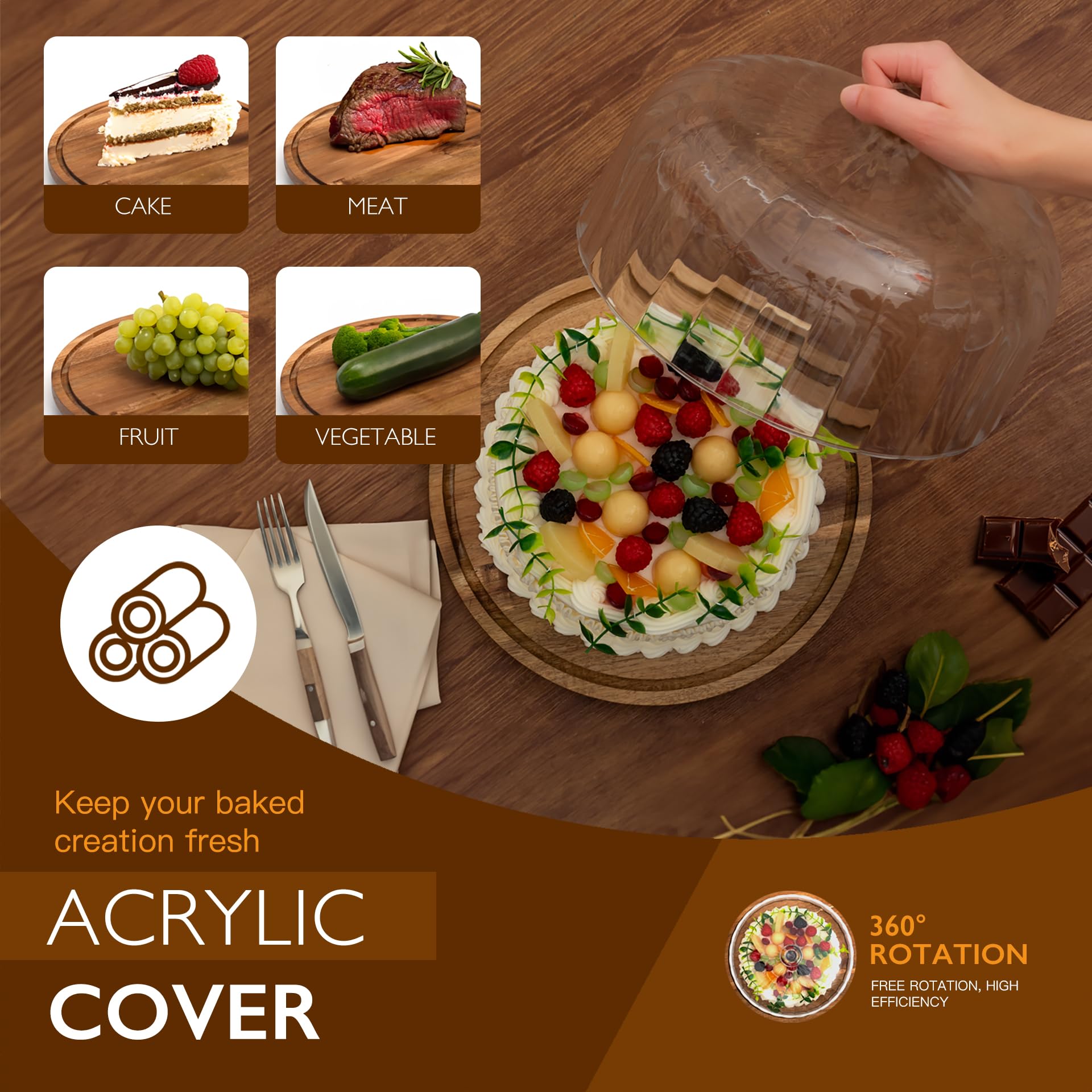 Vacream display stand for parties offers a stylish centerpiece for celebrations.