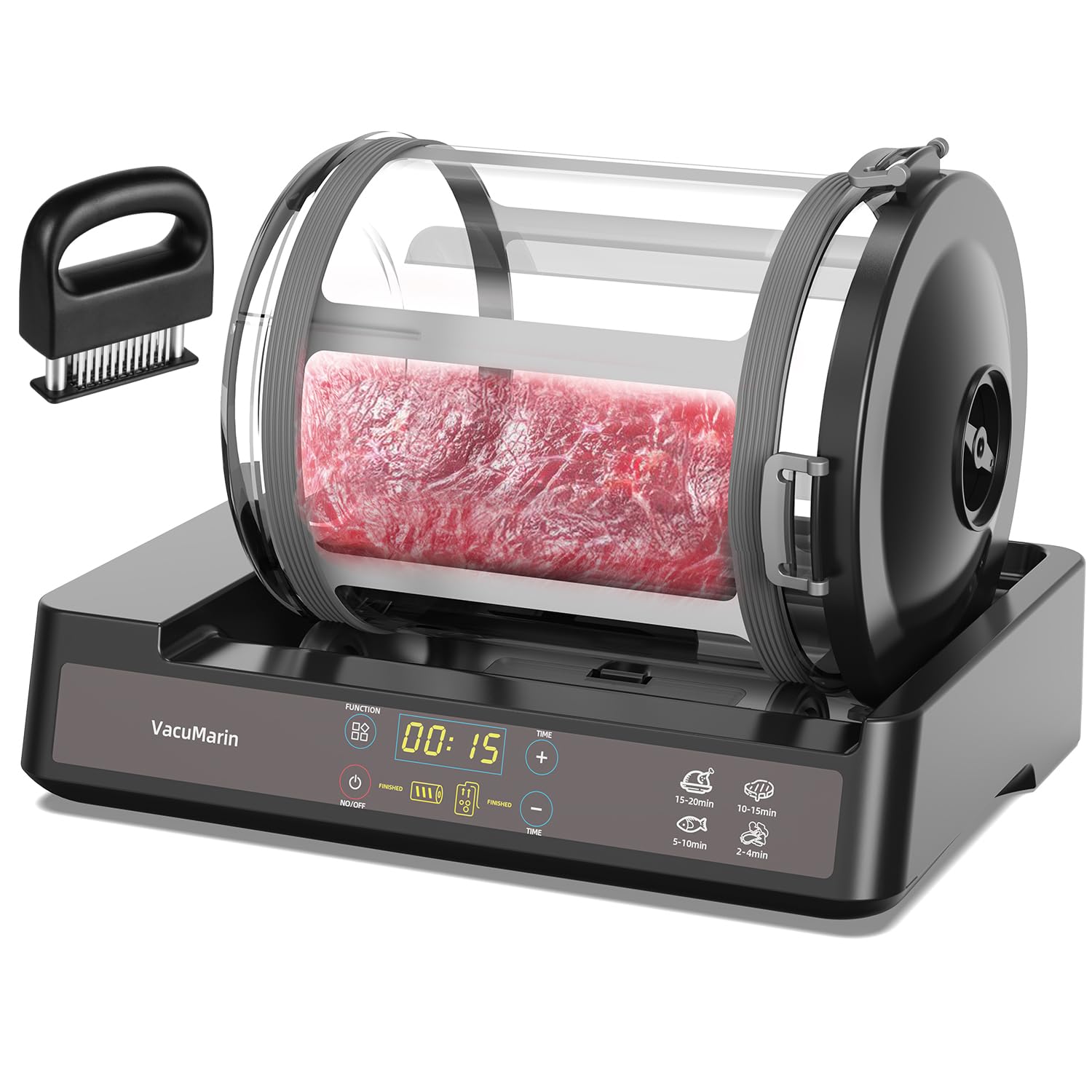 VacuMarin 15min marination chamber for fast flavor infusion