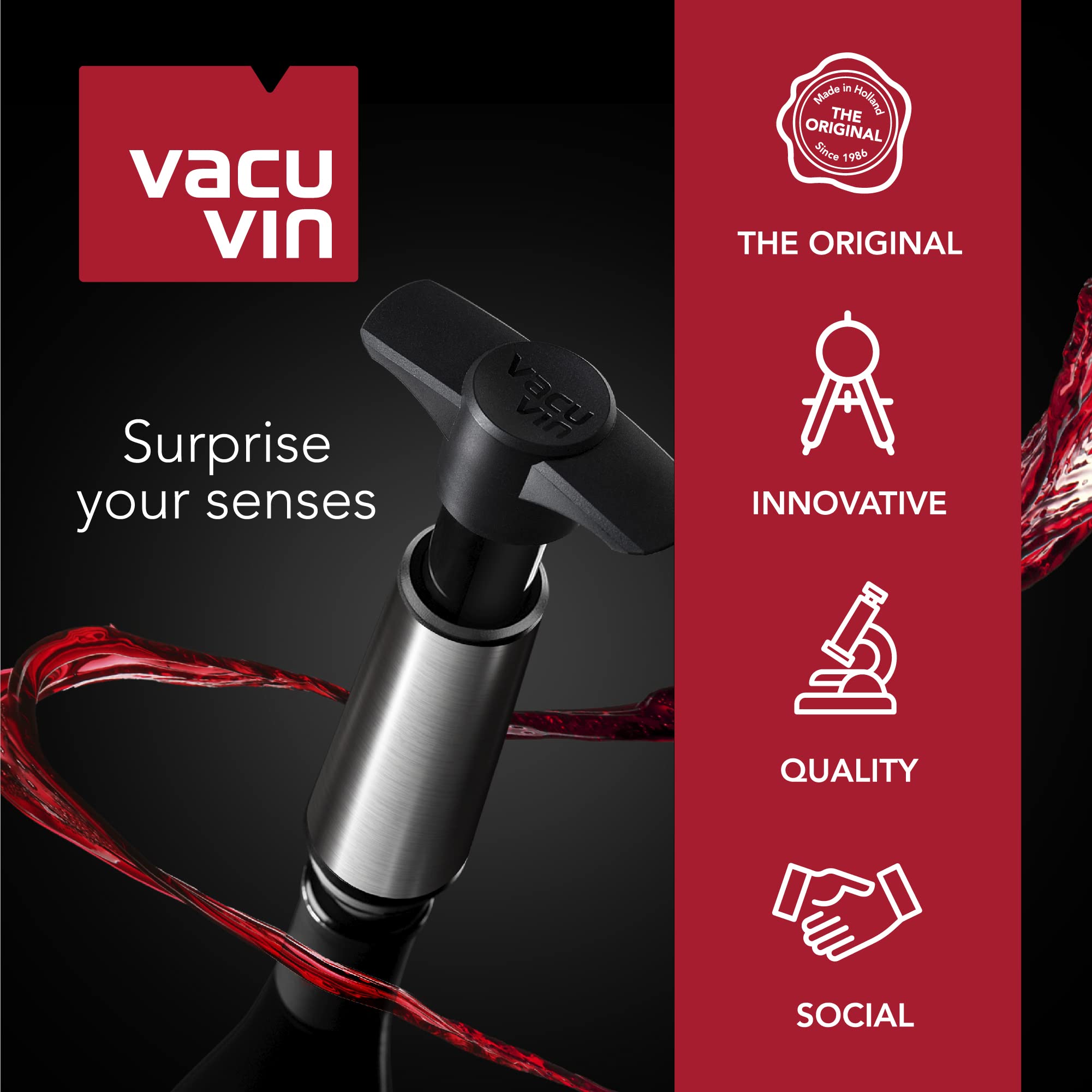 Vacu Vin reusable cooling element refreezes for repeated use.