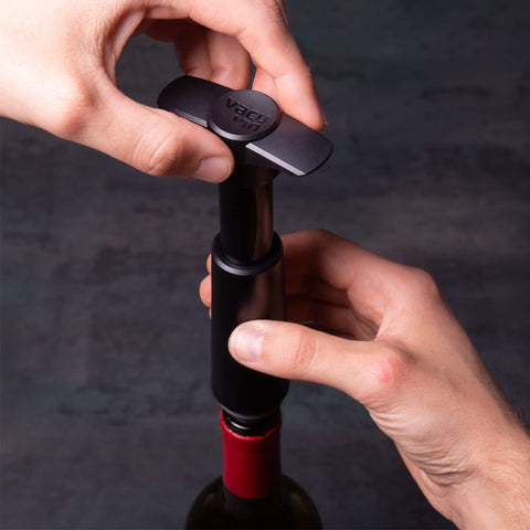 Vacu Vin easy-clean stoppers kit for home use and reuse.