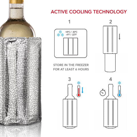 Close-up of Vacu Vin material and reusable design
