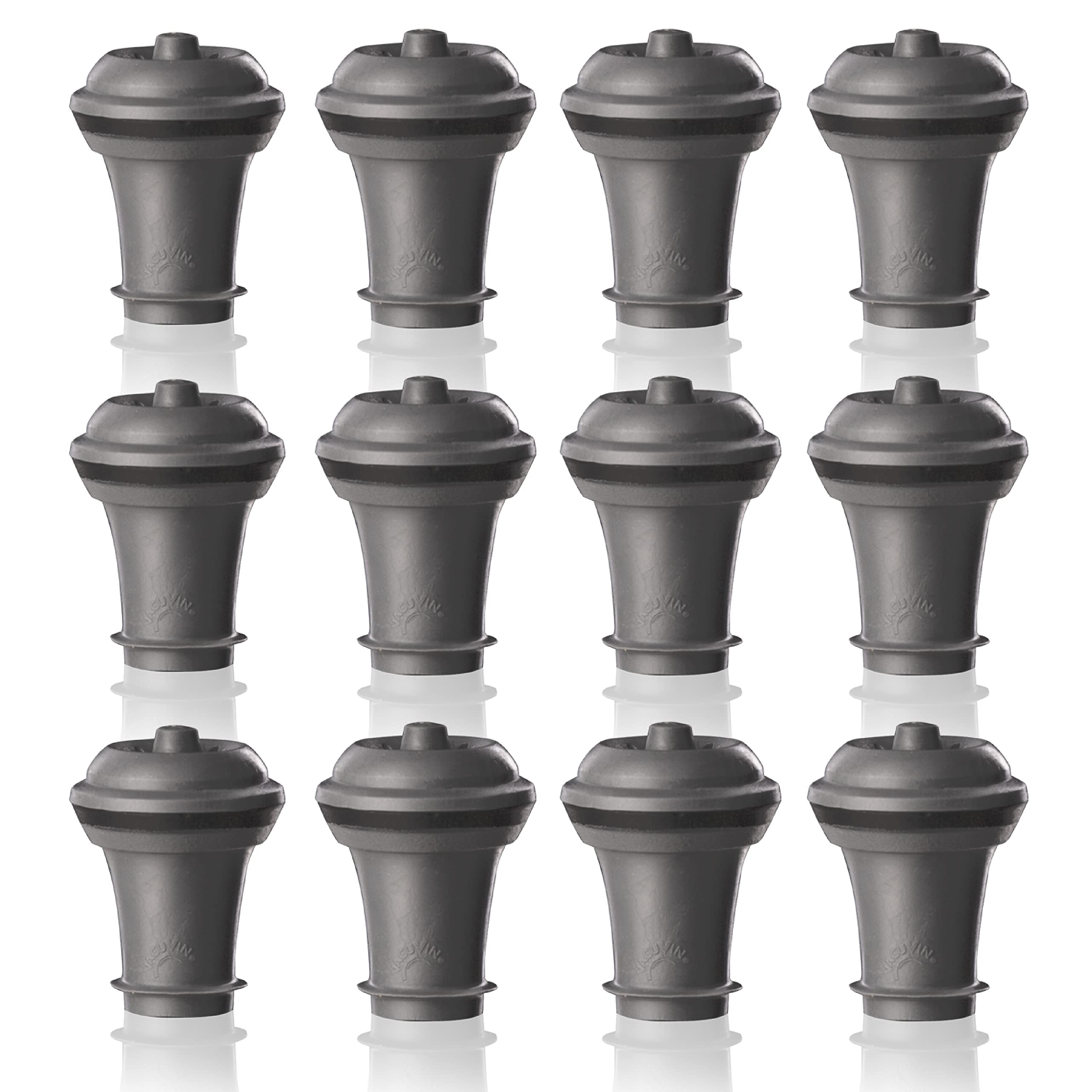 Vacu Vin wine saver set of 12 stoppers keeps opened wine fresh longer.