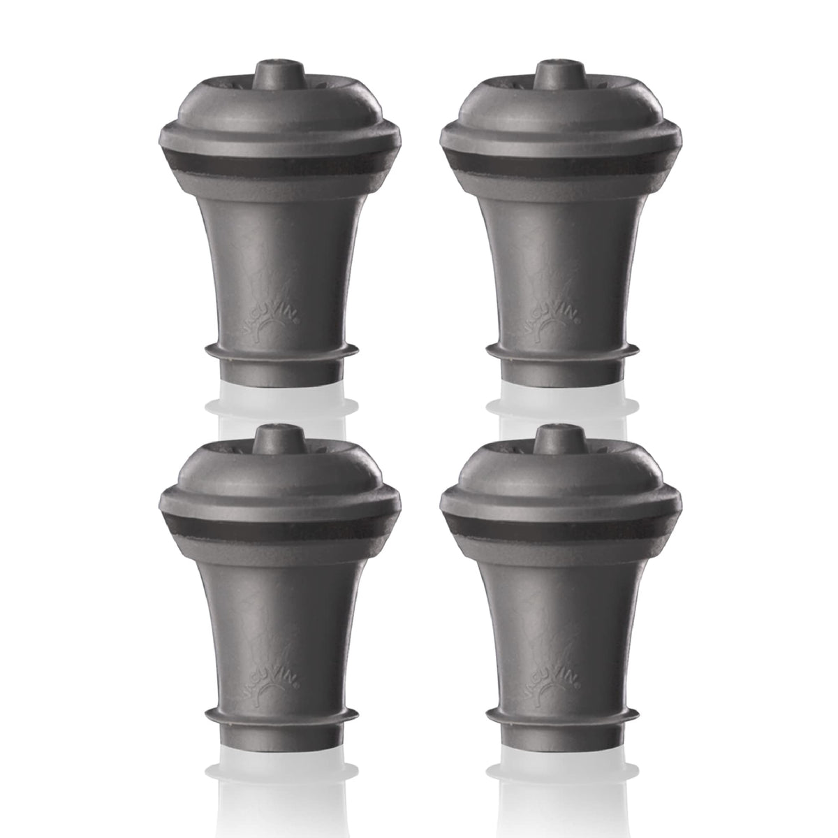 Vacu Vin wine saver stopper in bottle creating an airtight seal for lasting freshness.