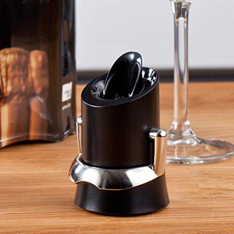 Vacu Vin 2-in-1 design keeps champagne fresh and ready to pour without spills