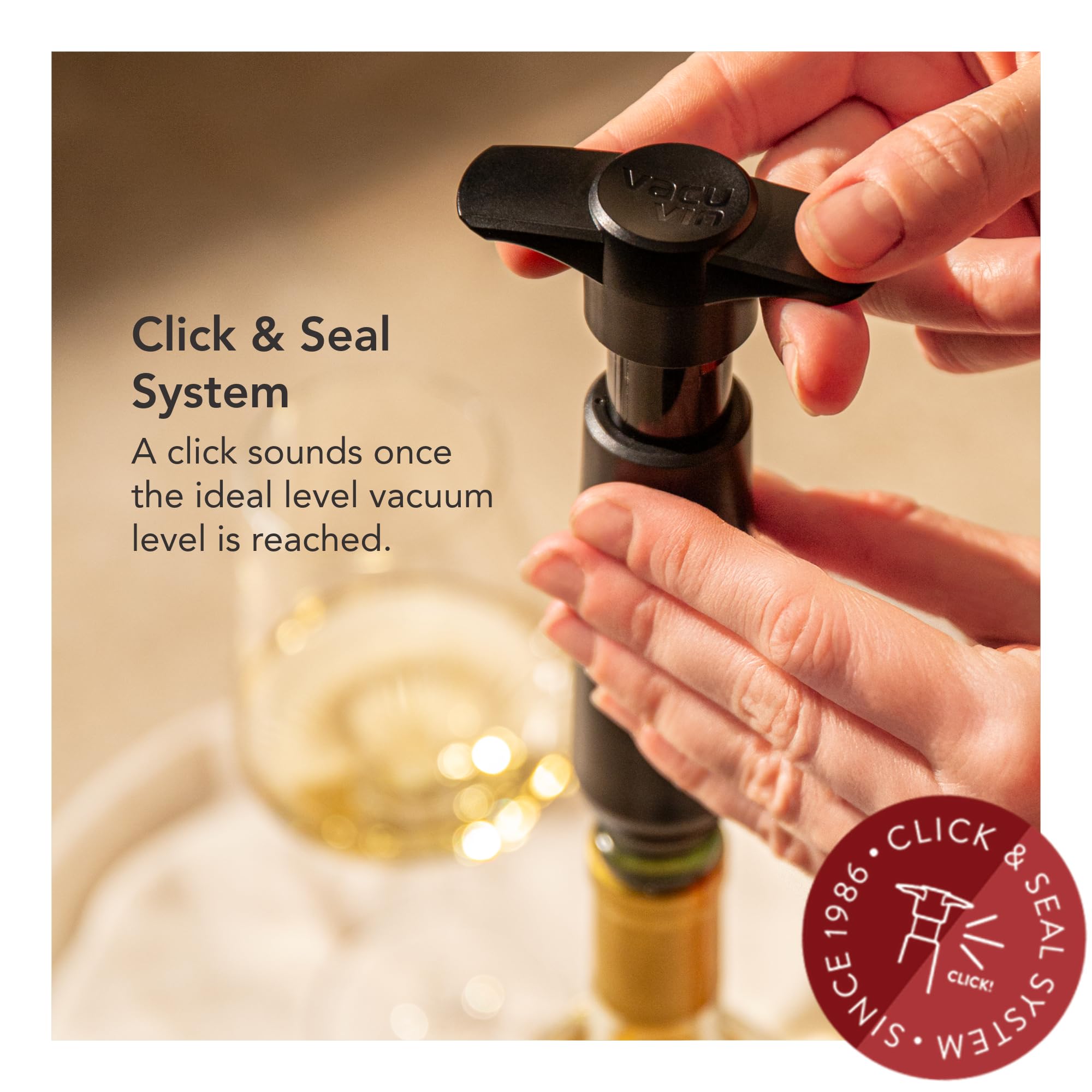 Made in the Netherlands, Vacu Vin quality you can trust.