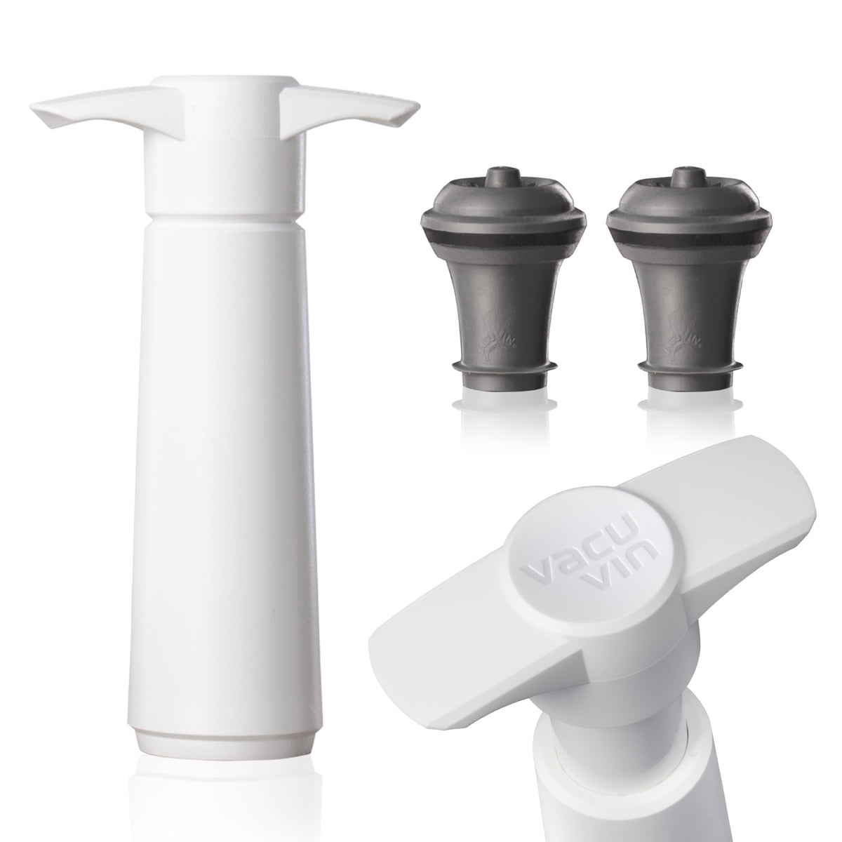 Vacuvin Original Wine Saver pump creates airtight seal for fresher wine