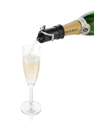 Vacu Vin Champagne Stopper Server supports weeks of fresh bubbles