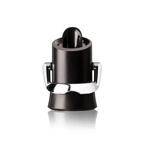 Vacu Vin Champagne Stopper Server locks in bubbles to extend freshness for days