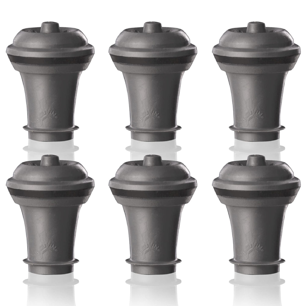 Vacu Vin wine saver set of stoppers seals bottle for lasting freshness.