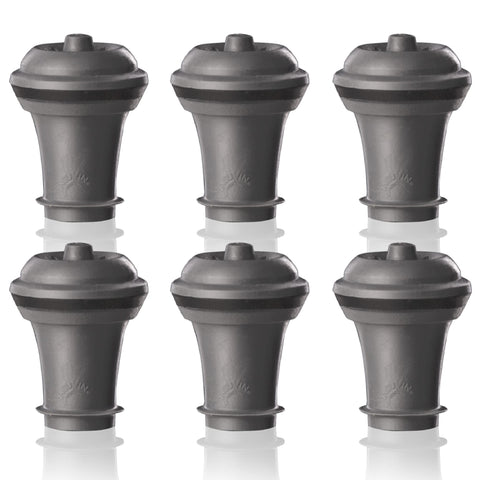 Vacu Vin wine saver set of stoppers seals bottle for lasting freshness.