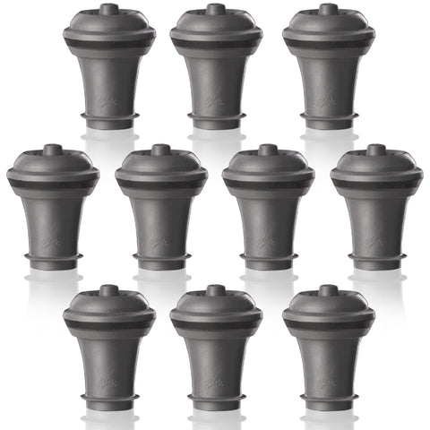 Vacuvin Wine Saver Stoppers set of 10 package front saves freshness for opened bottles.
